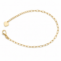 Bracelet Paperclip Link Style 14k Gold