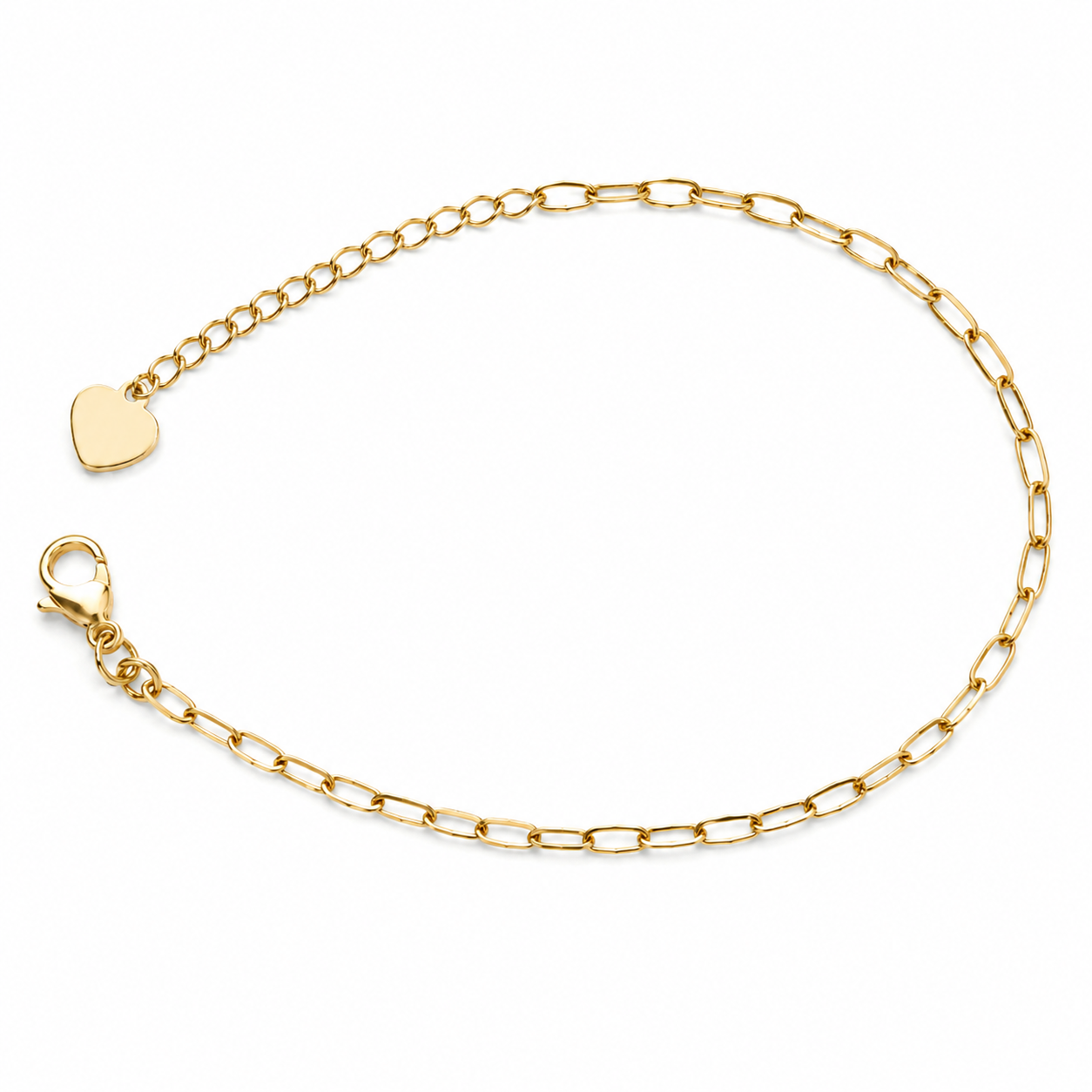 Bracelet Paperclip Link Style 14k Gold